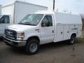 2012 Oxford White Ford E Series Cutaway E350 Commercial Utility Truck  photo #2