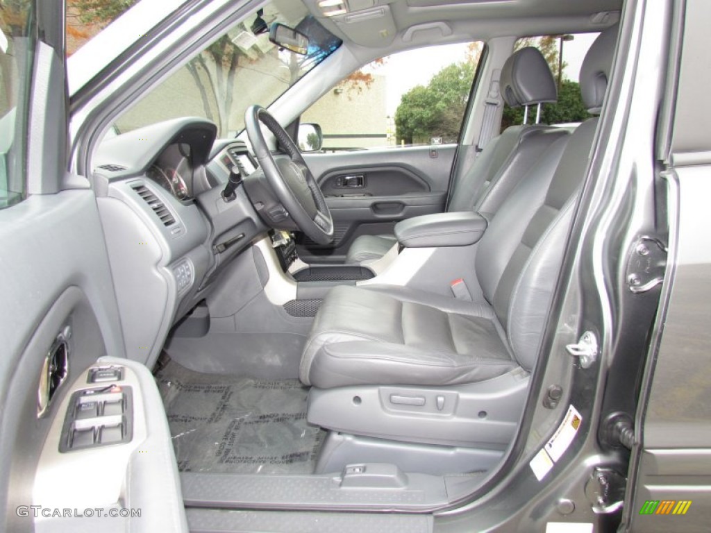 Gray Interior 2008 Honda Pilot EX-L Photo #57774444