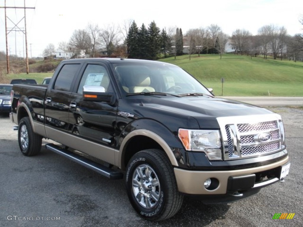 Tuxedo Black Metallic 2012 Ford F150 Lariat SuperCrew 4x4 Exterior Photo #57775182