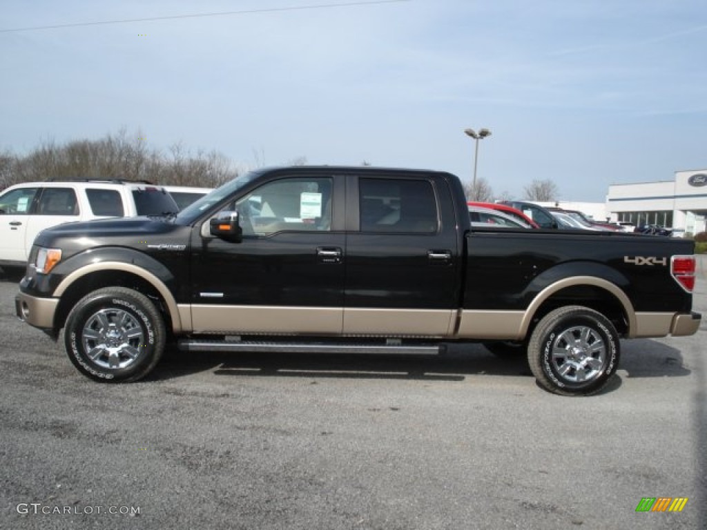 Tuxedo Black Metallic 2012 Ford F150 Lariat SuperCrew 4x4 Exterior Photo #57775200
