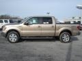 2012 Pale Adobe Metallic Ford F150 Lariat SuperCrew 4x4  photo #5