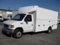 Oxford White - E Series Cutaway E350 Commercial Utility Truck Photo No. 3