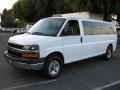 Summit White - Express LS 3500 Extended Passenger Van Photo No. 3