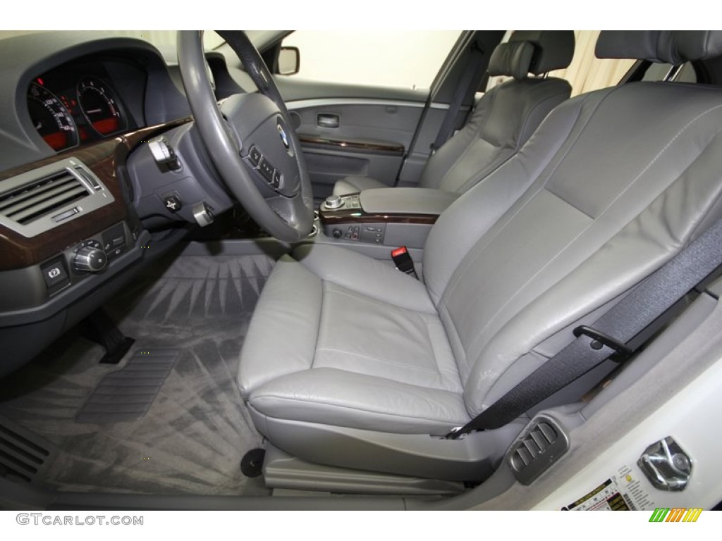 2008 7 Series 750Li Sedan - Alpine White / Flannel Grey photo #17