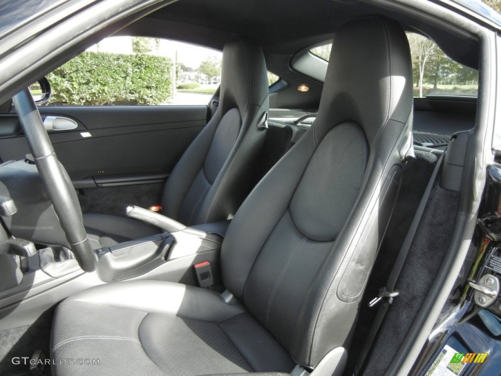 Black Interior 2009 Porsche Cayman Standard Cayman Model Photo #57776556