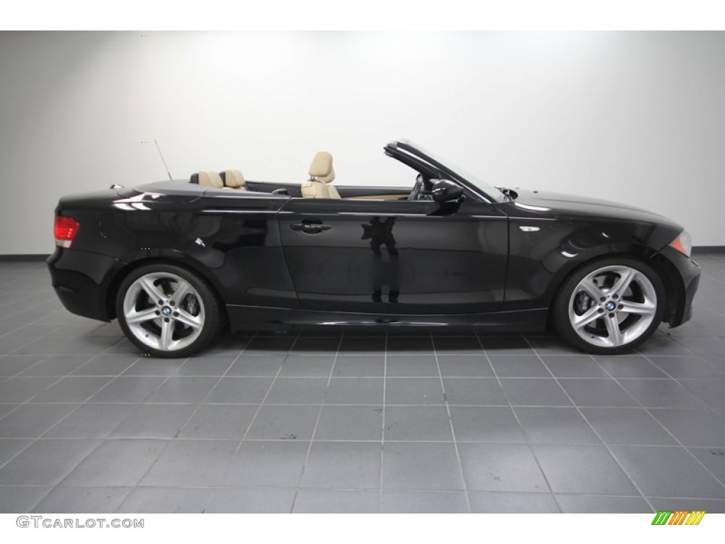2008 1 Series 135i Convertible - Jet Black / Savanna Beige photo #6