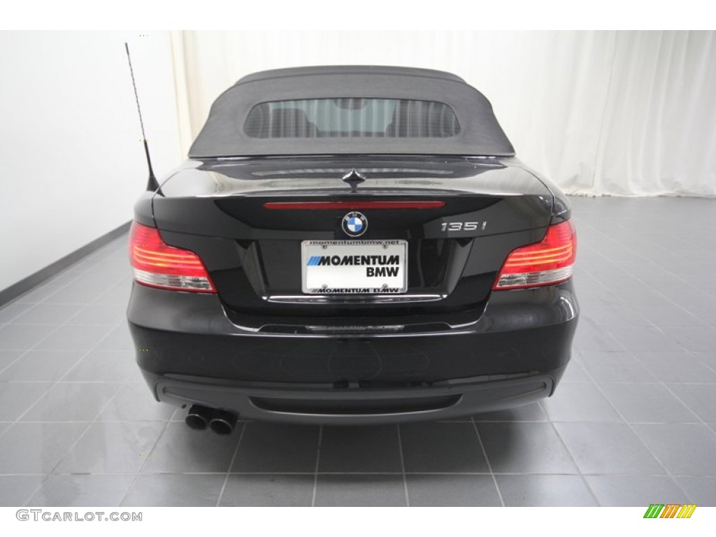 2008 1 Series 135i Convertible - Jet Black / Savanna Beige photo #7