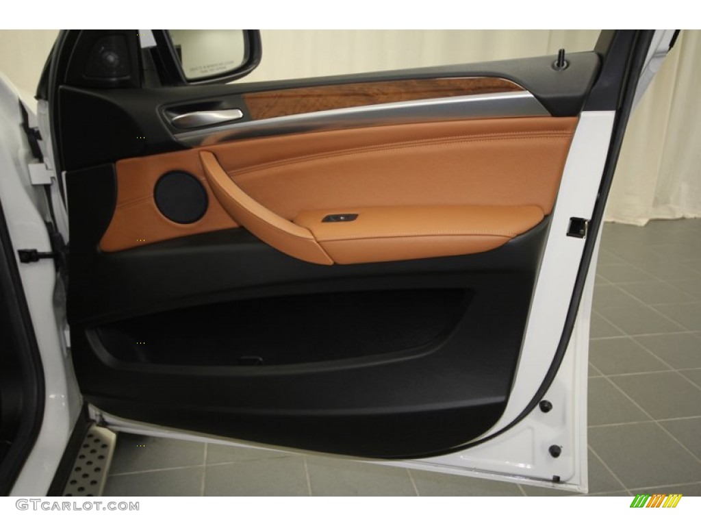 2010 BMW X6 xDrive35i Saddle Brown Door Panel Photo #57777600