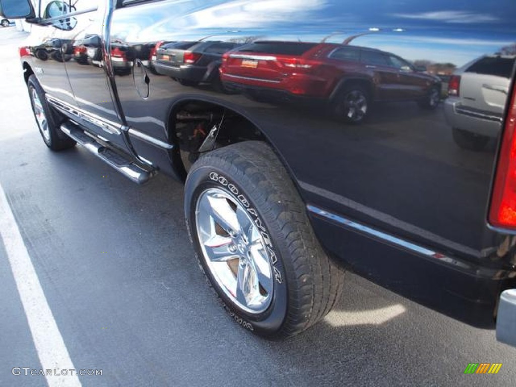 2008 Ram 1500 Laramie Quad Cab 4x4 - Brilliant Black Crystal Pearl / Medium Slate Gray photo #4