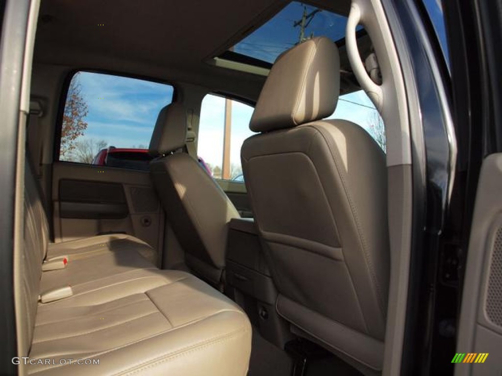 2008 Ram 1500 Laramie Quad Cab 4x4 - Brilliant Black Crystal Pearl / Medium Slate Gray photo #9