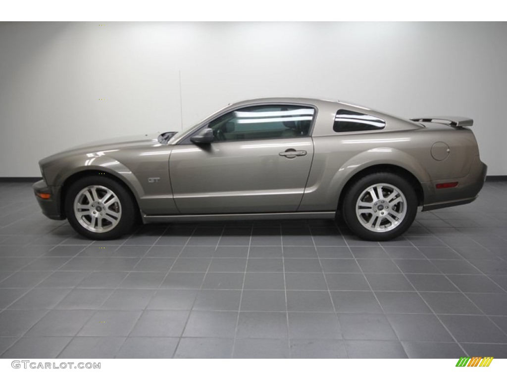 Mineral Grey Metallic 2005 Ford Mustang GT Premium Coupe Exterior Photo #57777636