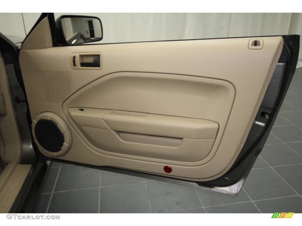 2005 Ford Mustang GT Premium Coupe Medium Parchment Door Panel Photo #57777825