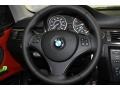 Coral Red/Black 2012 BMW 3 Series 328i Coupe Steering Wheel