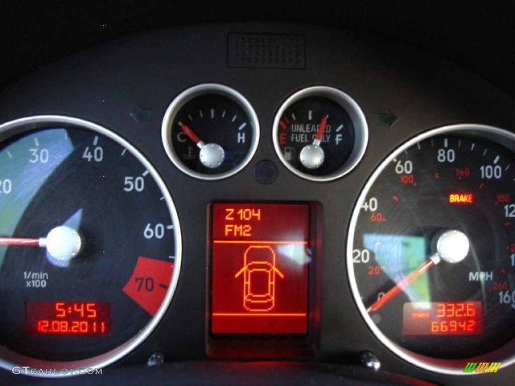 2001 Audi TT 1.8T Roadster Gauges Photo #57778098