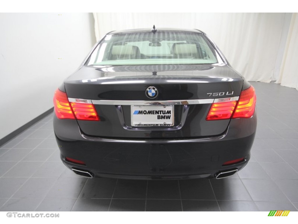 2012 7 Series 750Li Sedan - Dark Graphite Metallic / Oyster photo #6