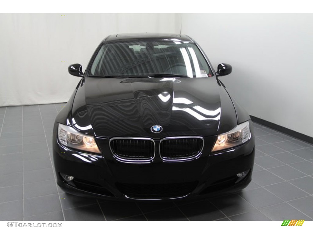 2011 3 Series 328i Sedan - Jet Black / Black Dakota Leather photo #3