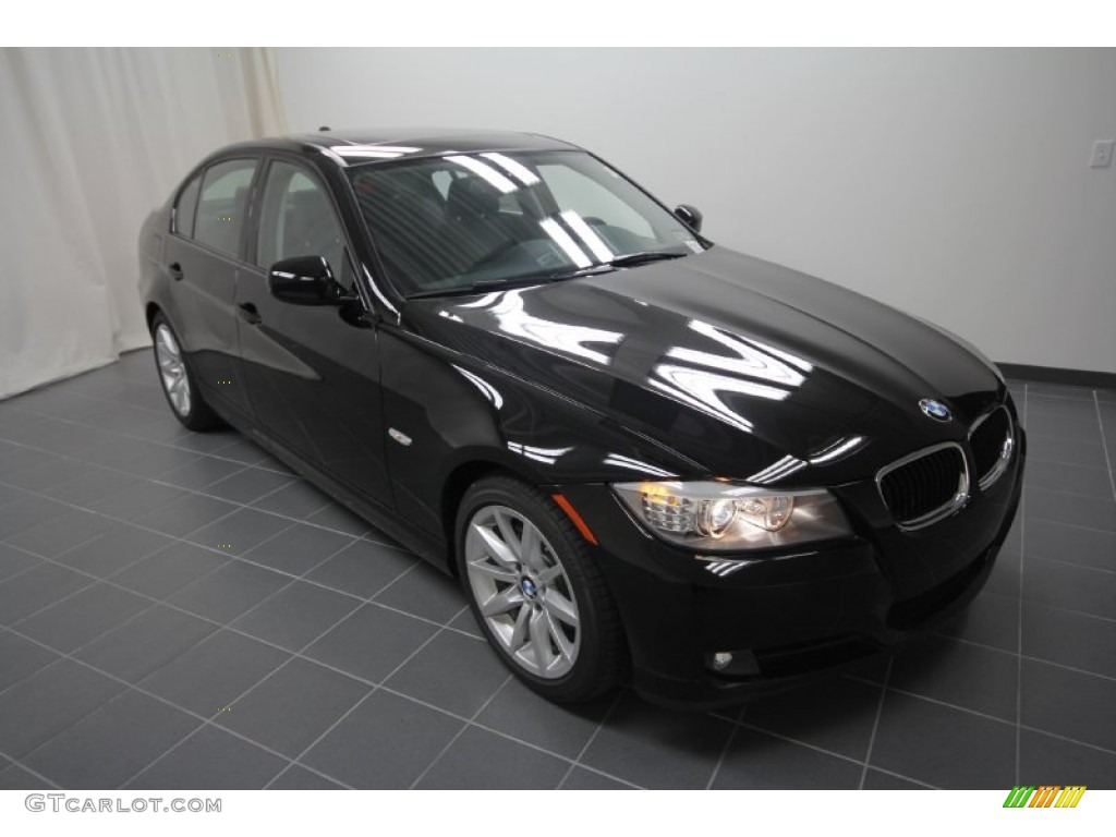 2011 3 Series 328i Sedan - Jet Black / Black Dakota Leather photo #1