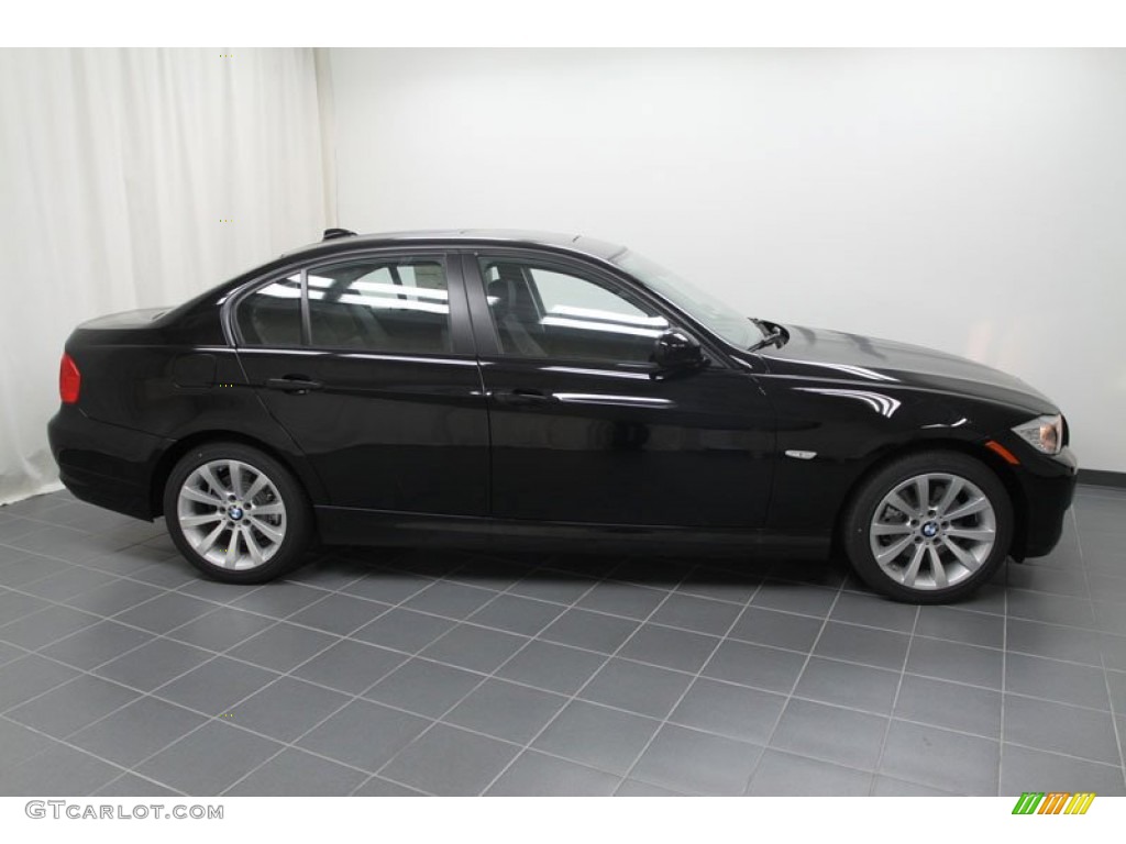2011 3 Series 328i Sedan - Jet Black / Black Dakota Leather photo #2