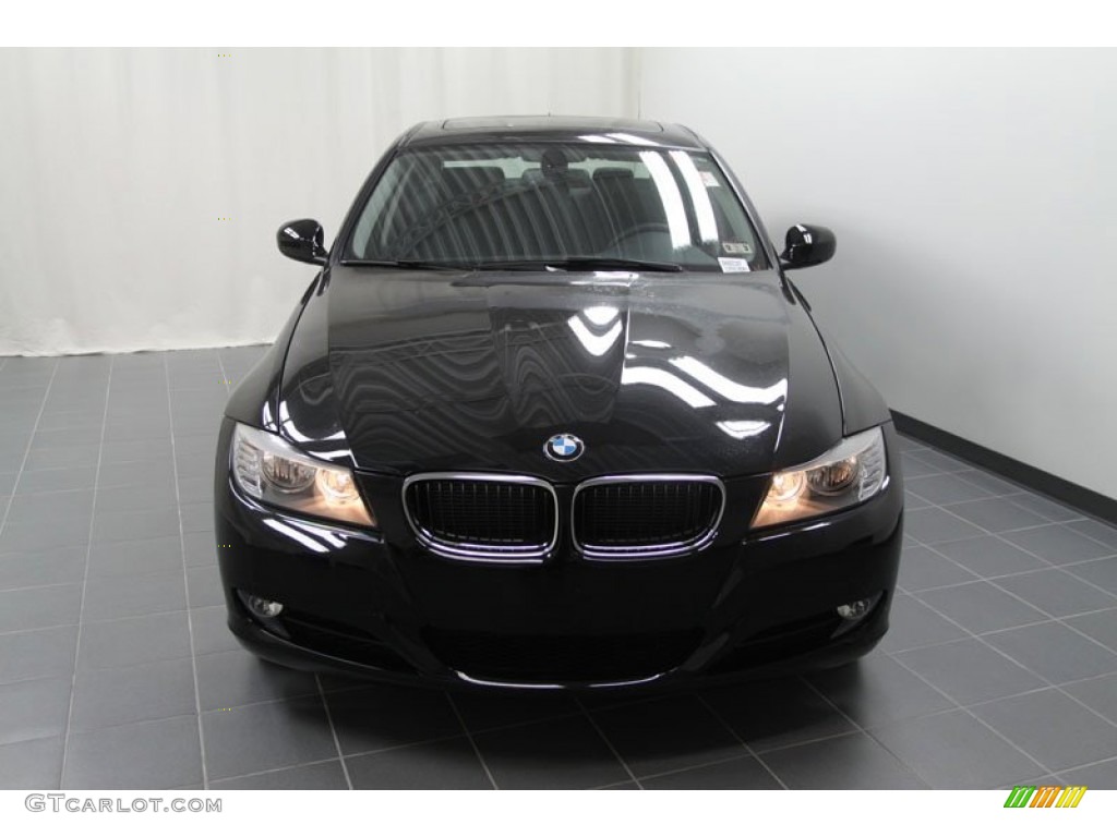 2011 3 Series 328i Sedan - Jet Black / Black Dakota Leather photo #4