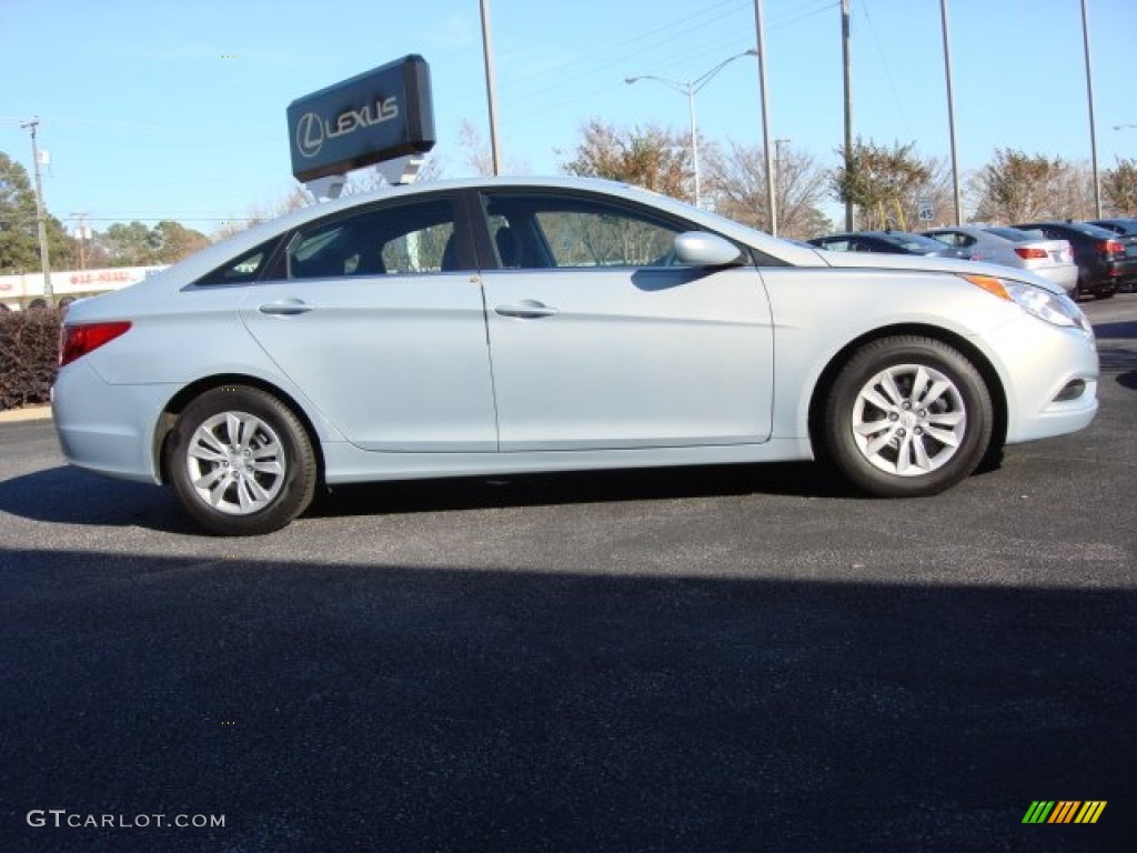 2011 Sonata GLS - Iridescent Silver Blue Metallic / Gray photo #3