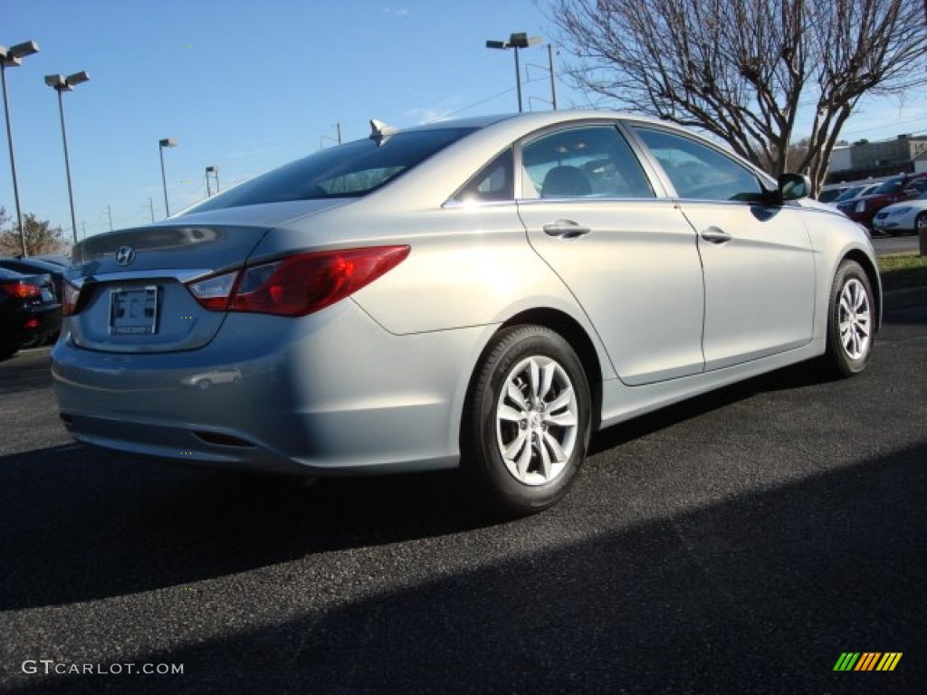 2011 Sonata GLS - Iridescent Silver Blue Metallic / Gray photo #4