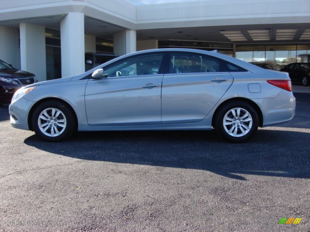 2011 Sonata GLS - Iridescent Silver Blue Metallic / Gray photo #5