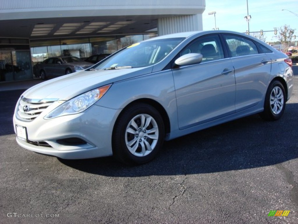 2011 Sonata GLS - Iridescent Silver Blue Metallic / Gray photo #6