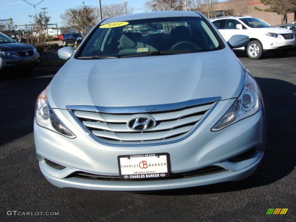 2011 Sonata GLS - Iridescent Silver Blue Metallic / Gray photo #7