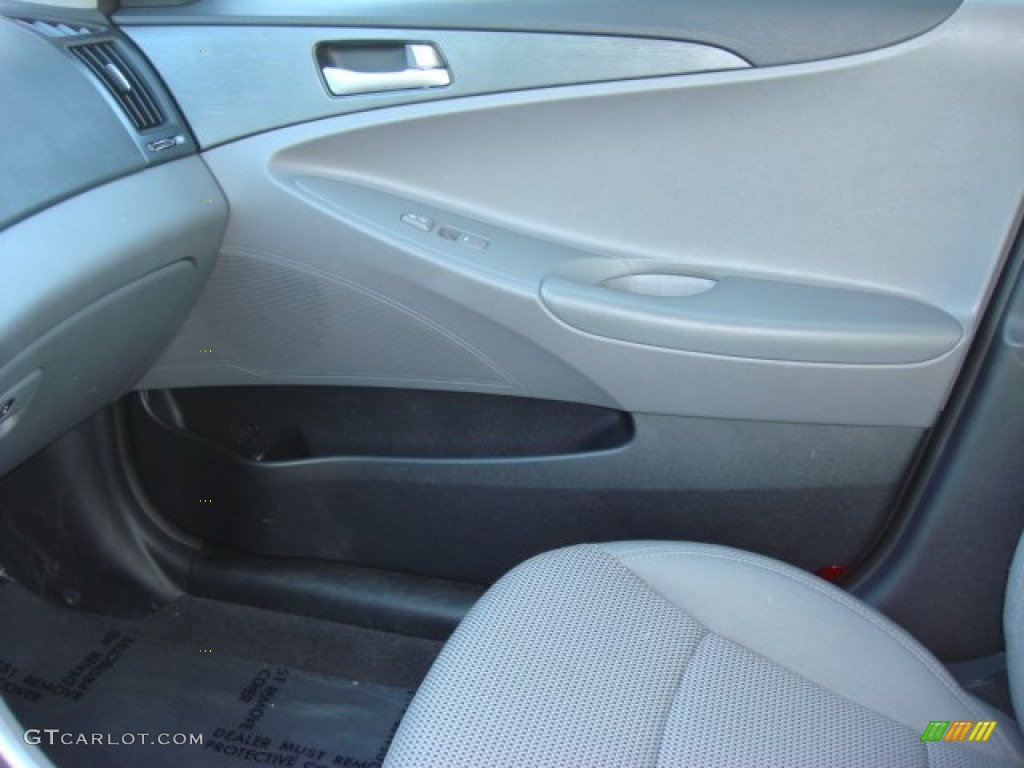 2011 Sonata GLS - Iridescent Silver Blue Metallic / Gray photo #20