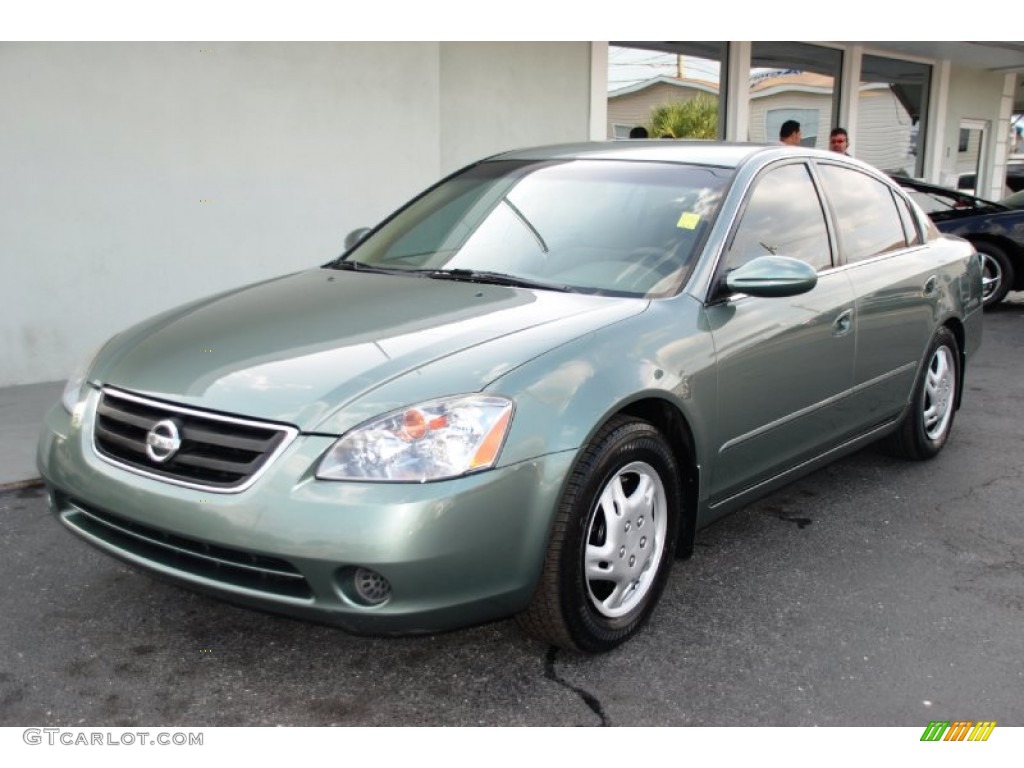 2002 Altima 2.5 S - Mystic Emerald Metallic / Blond Beige photo #1
