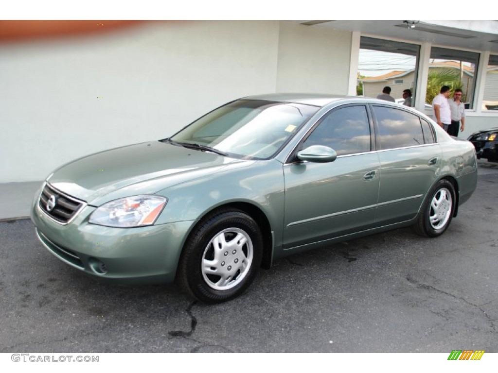 2002 Altima 2.5 S - Mystic Emerald Metallic / Blond Beige photo #2