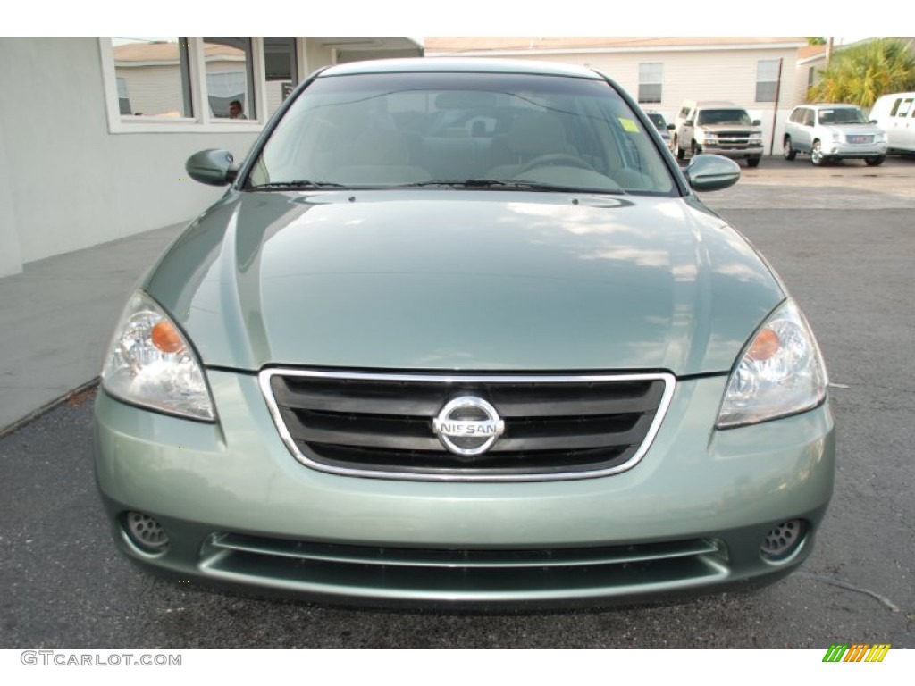 2002 Altima 2.5 S - Mystic Emerald Metallic / Blond Beige photo #5
