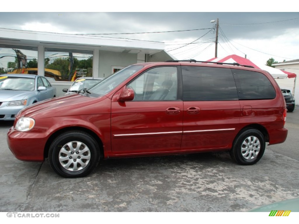 2005 Sedona LX - Ruby Red Metallic / Gray photo #1