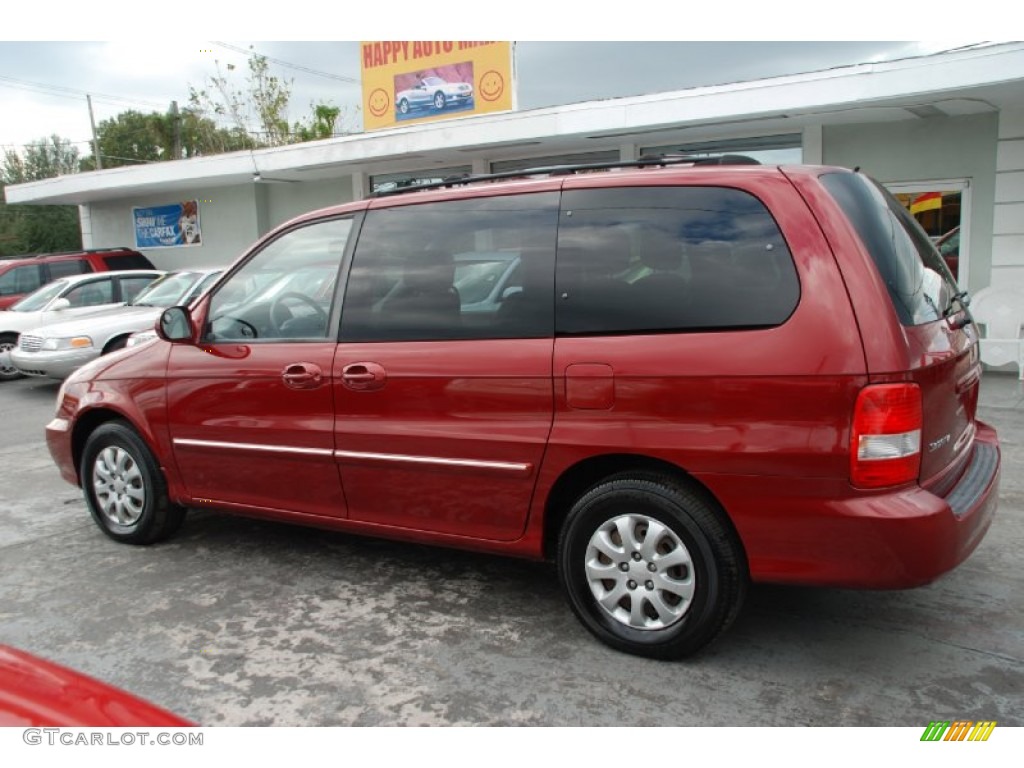 2005 Sedona LX - Ruby Red Metallic / Gray photo #3