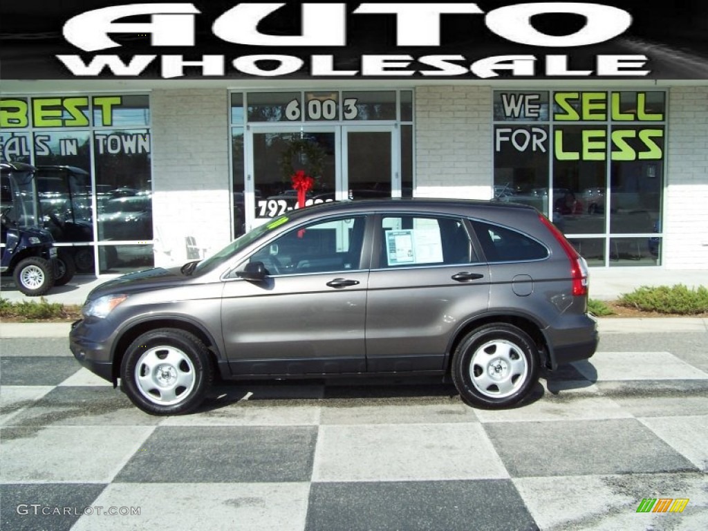 2010 CR-V LX AWD - Urban Titanium Metallic / Black photo #1