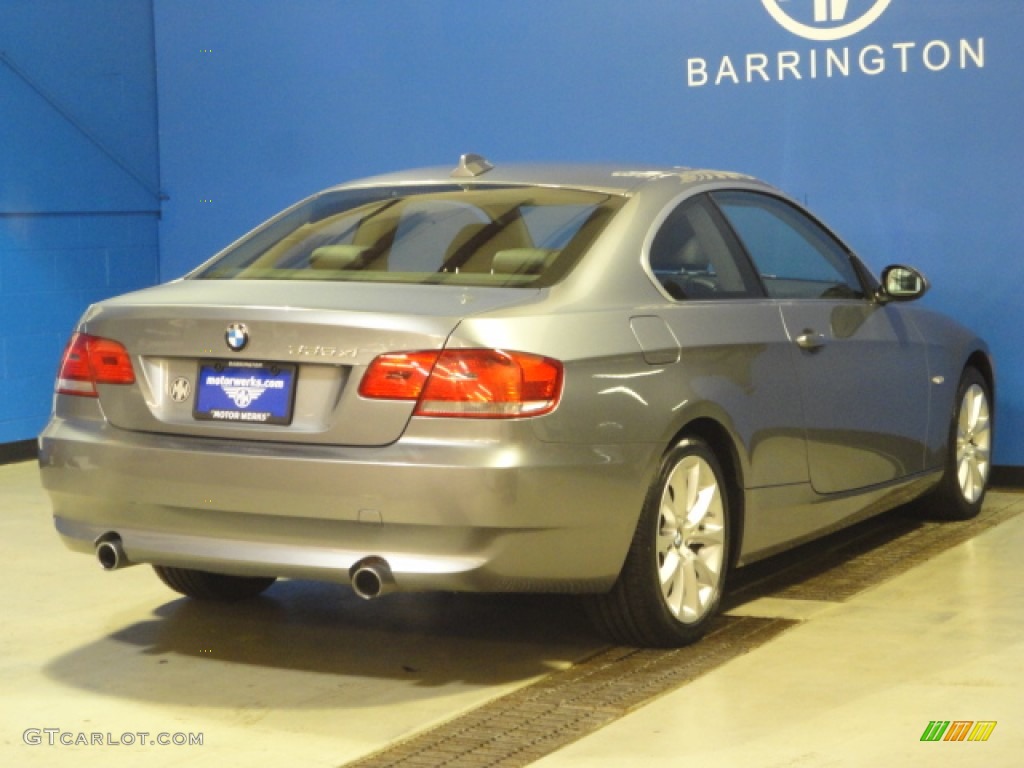 2008 3 Series 335xi Coupe - Space Grey Metallic / Black photo #6