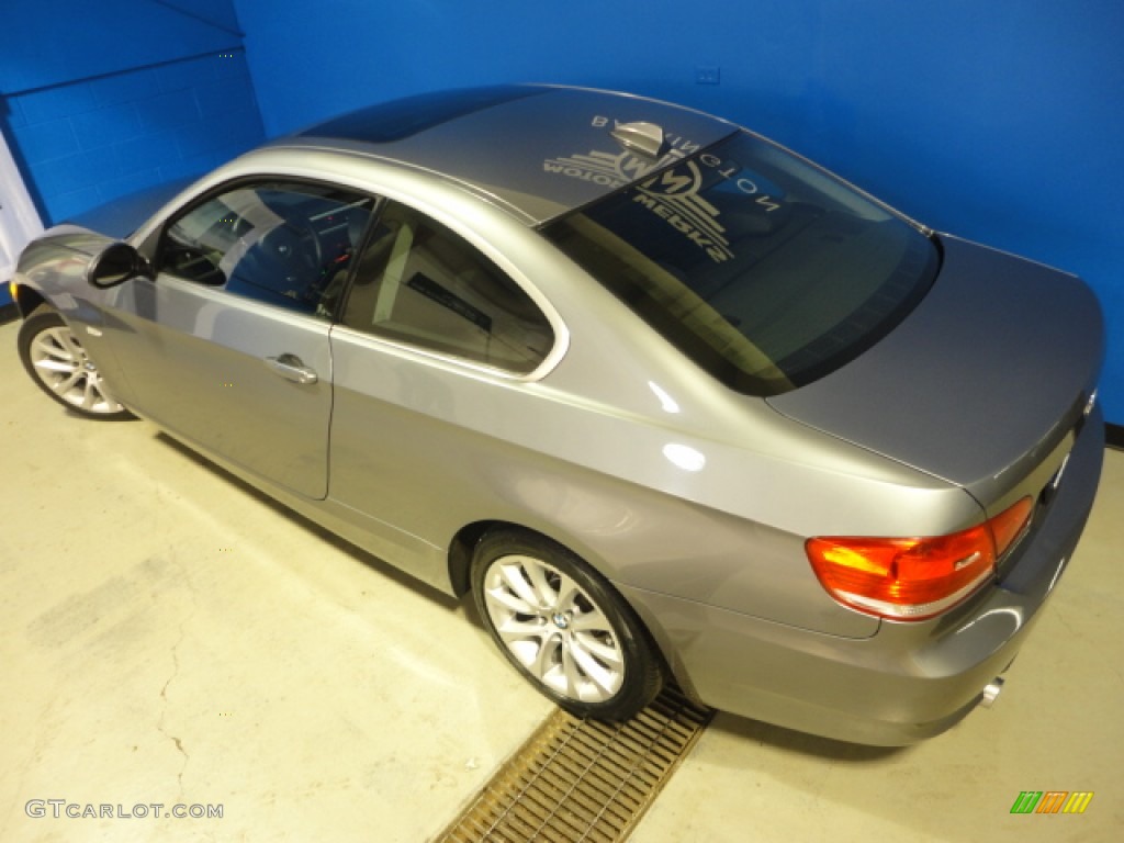 2008 3 Series 335xi Coupe - Space Grey Metallic / Black photo #25