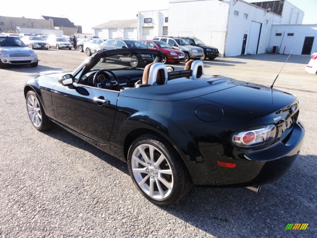 2008 MX-5 Miata Grand Touring Roadster - Highland Green / Saddle Brown photo #10