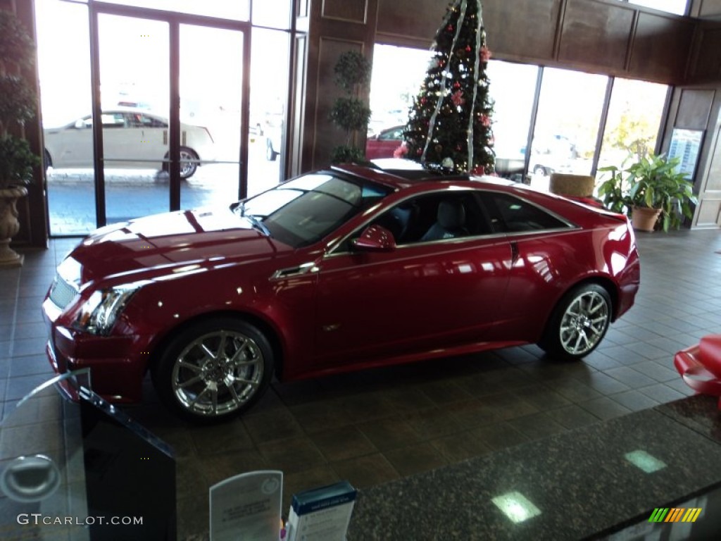 2012 CTS -V Coupe - Crystal Red Tintcoat / Ebony/Ebony photo #3