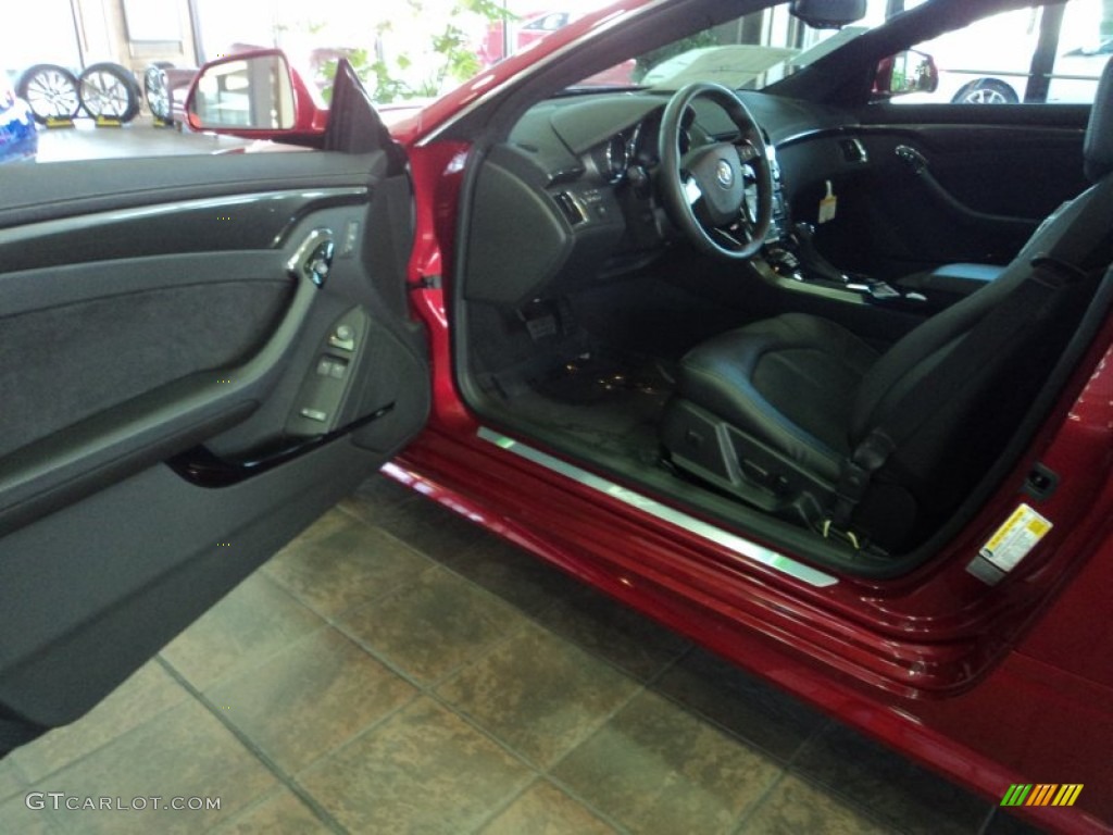 2012 CTS -V Coupe - Crystal Red Tintcoat / Ebony/Ebony photo #9
