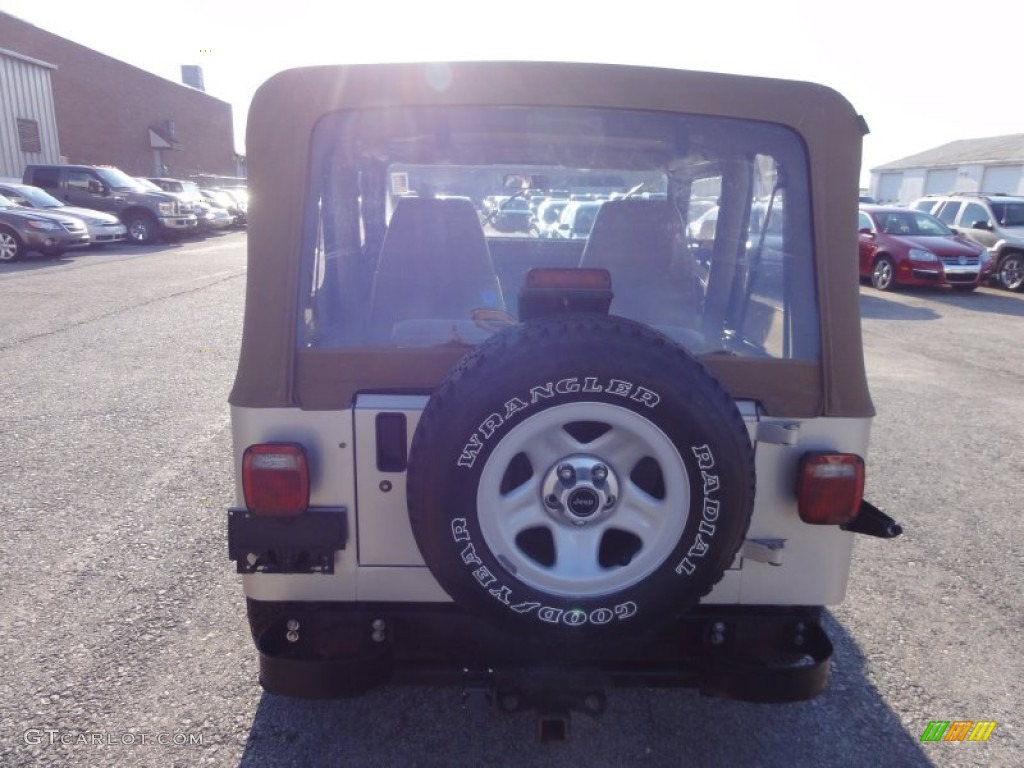 1995 Wrangler Rio Grande 4x4 - Light Pearlstone Pearl / Spice Beige photo #9