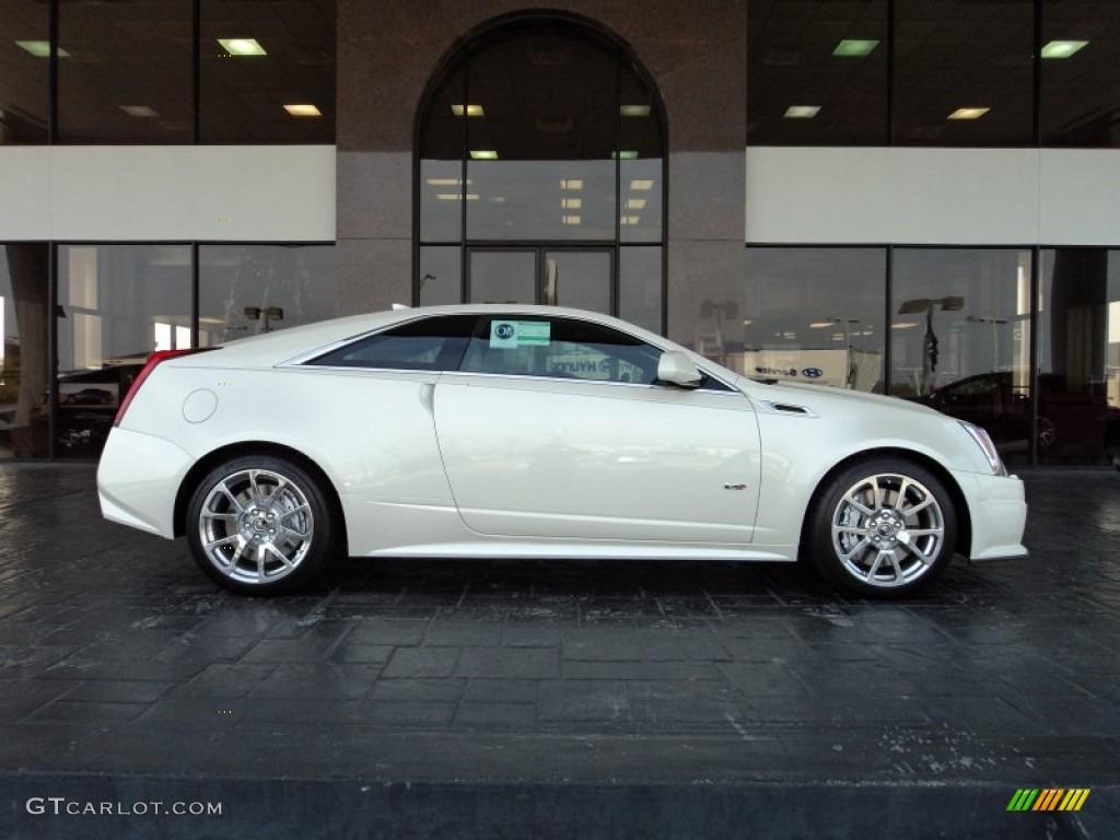 White Diamond Tricoat 2012 Cadillac CTS -V Coupe Exterior Photo #57784414