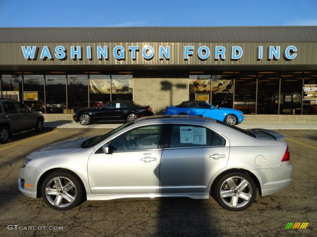 2010 Fusion Sport AWD - Brilliant Silver Metallic / Charcoal Black/Sport Black photo #1