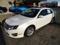 2011 White Platinum Tri-Coat Ford Fusion SEL  photo #8