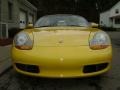 2002 Speed Yellow Porsche Boxster   photo #9