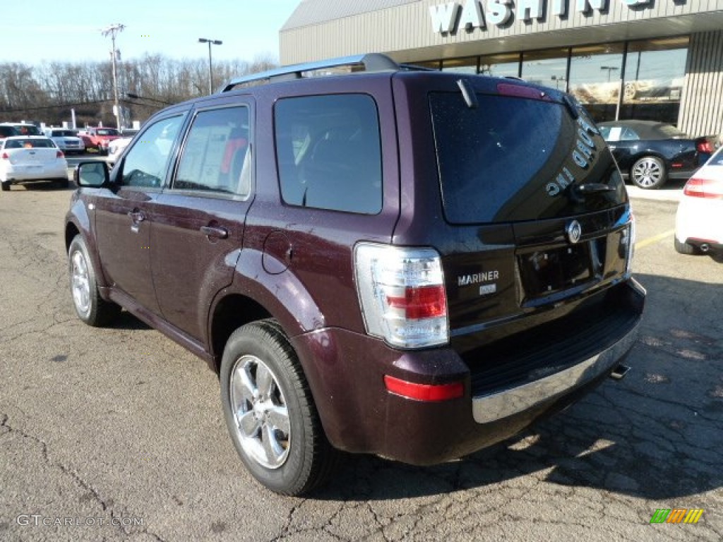 2009 Mariner VOGA Package 4WD - Black Cherry Ice Metallic / Cashmere Leather/Charcoal Black photo #2