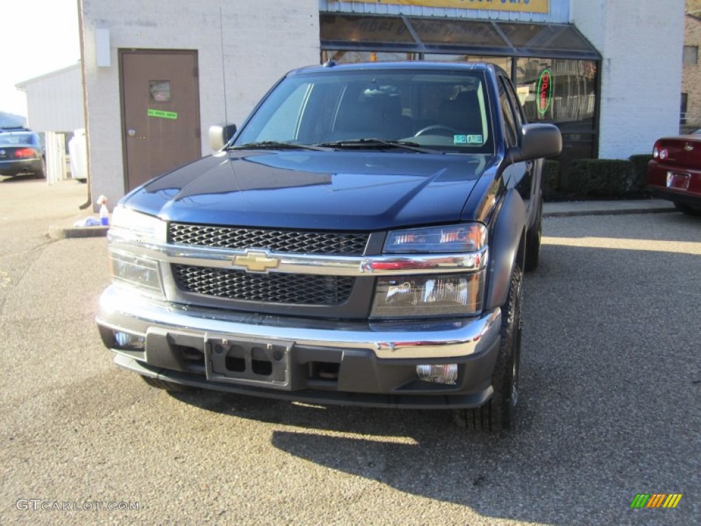2004 Colorado Z71 Crew Cab 4x4 - Indigo Blue Metallic / Sport Pewter photo #4