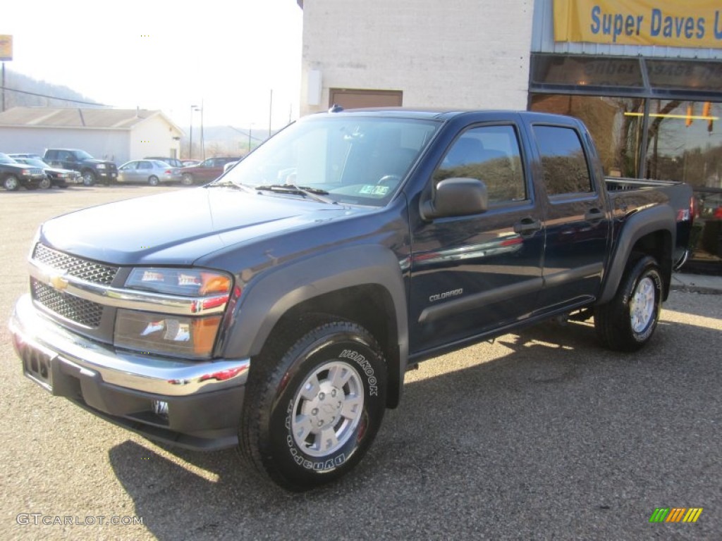 2004 Colorado Z71 Crew Cab 4x4 - Indigo Blue Metallic / Sport Pewter photo #5