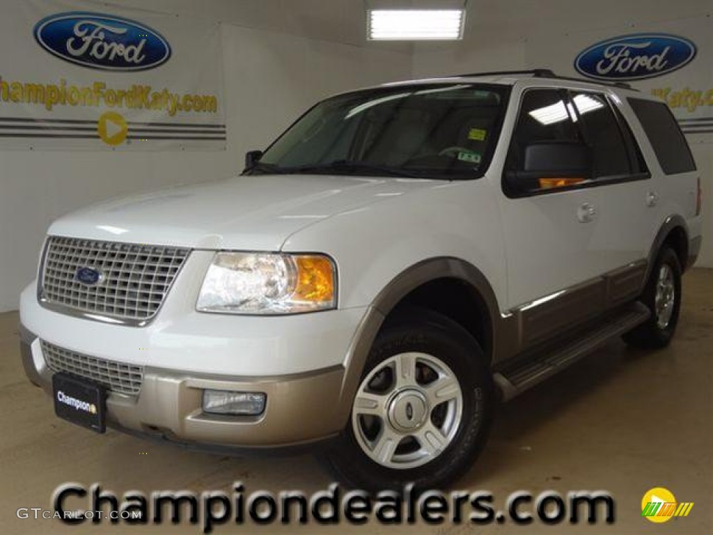 2003 Expedition Eddie Bauer - Oxford White / Medium Parchment photo #1