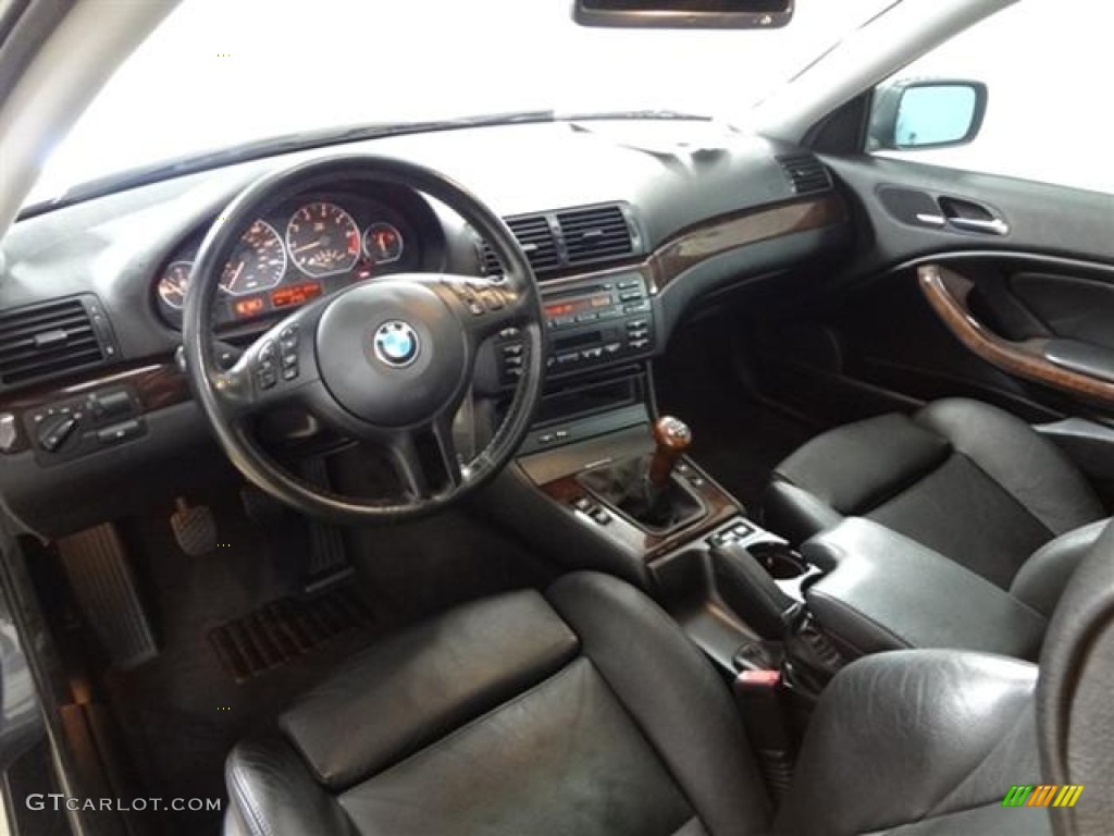Black Interior 2003 BMW 3 Series 330i Coupe Photo #57789224